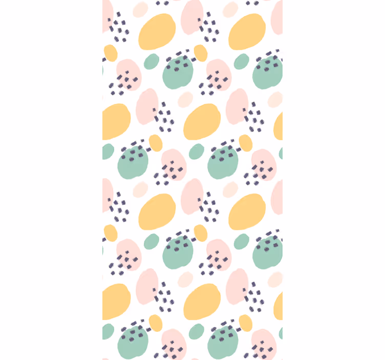 Papier peint motif formes d'art pastel - TenStickers
