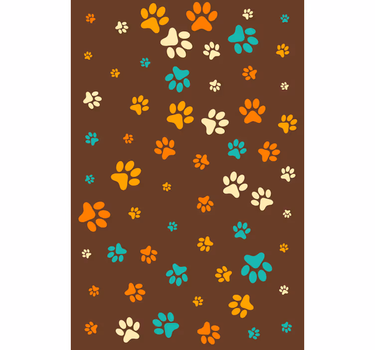 Papier peint animaux empreinte de chien - TenStickers