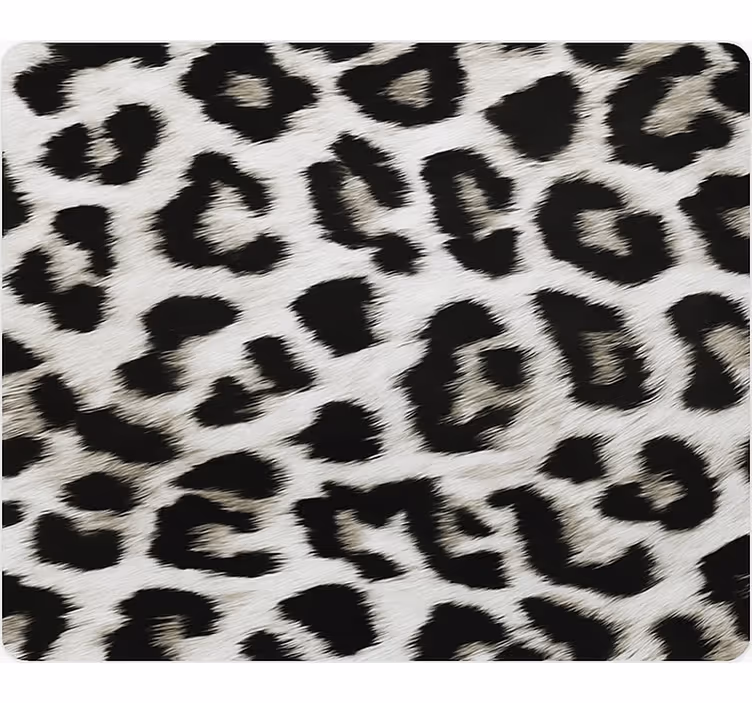 Papier peint animaux imprimé léopard blanc - TenStickers