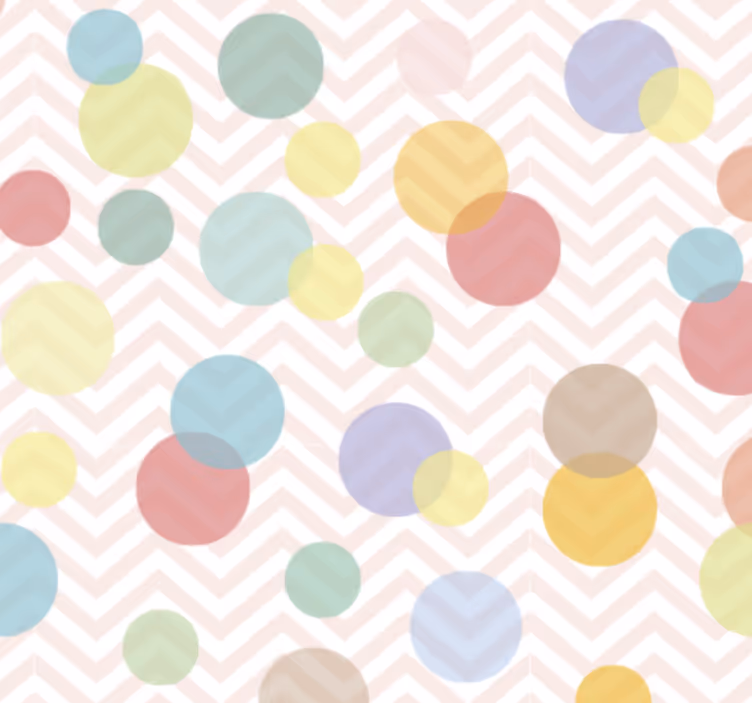 Papier peint bureau pois colorés chevron - TenStickers