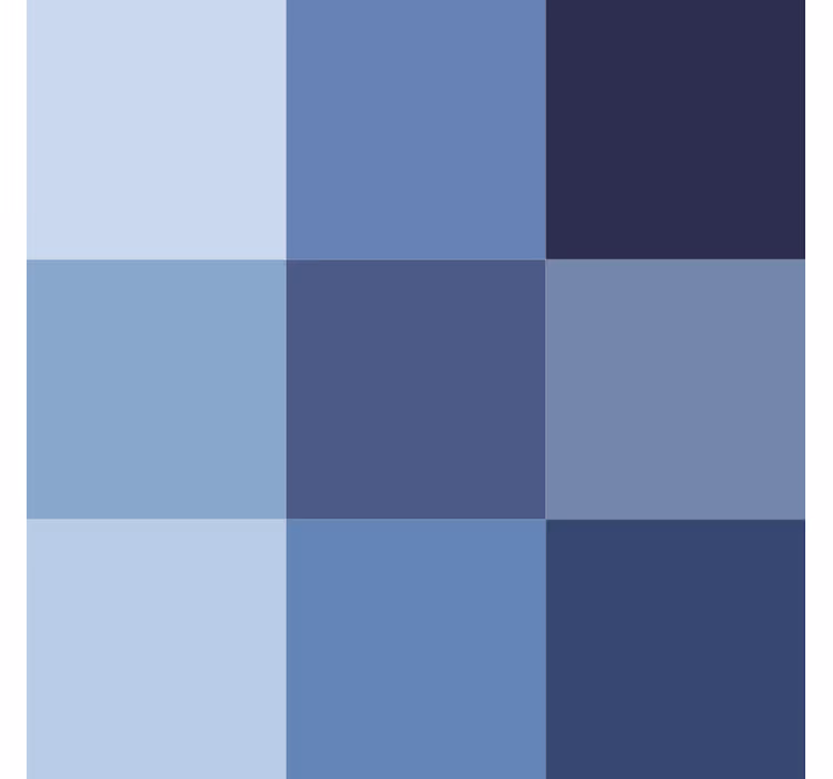 Papier peint bureau carreaux modernes bleu - TenStickers