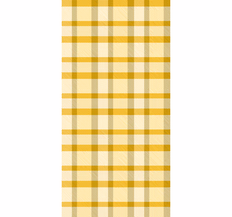 Papier peint couloir carreaux jaunes et blancs - TenStickers