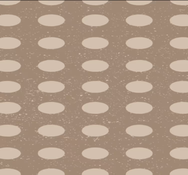 Papier peint couloir motif circulaire géométrique marron - TenStickers