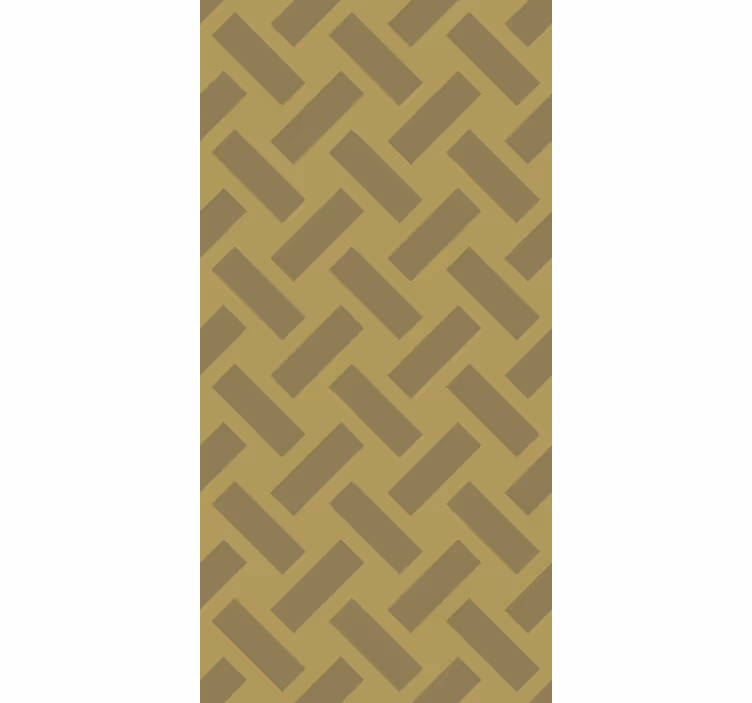 Papier peint salle à manger motif géométrique jaune - TenStickers