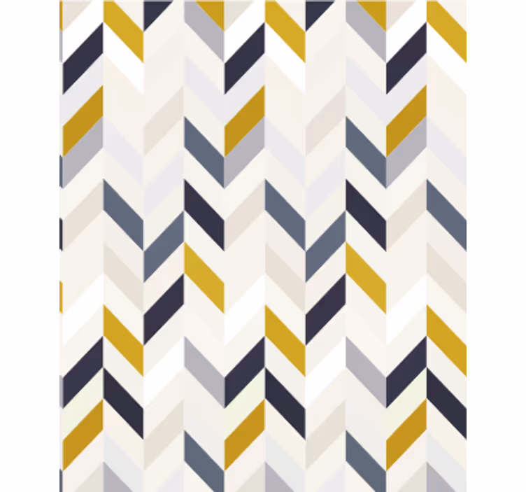 Papier peint salle à manger motif chevrons zigzag - TenStickers