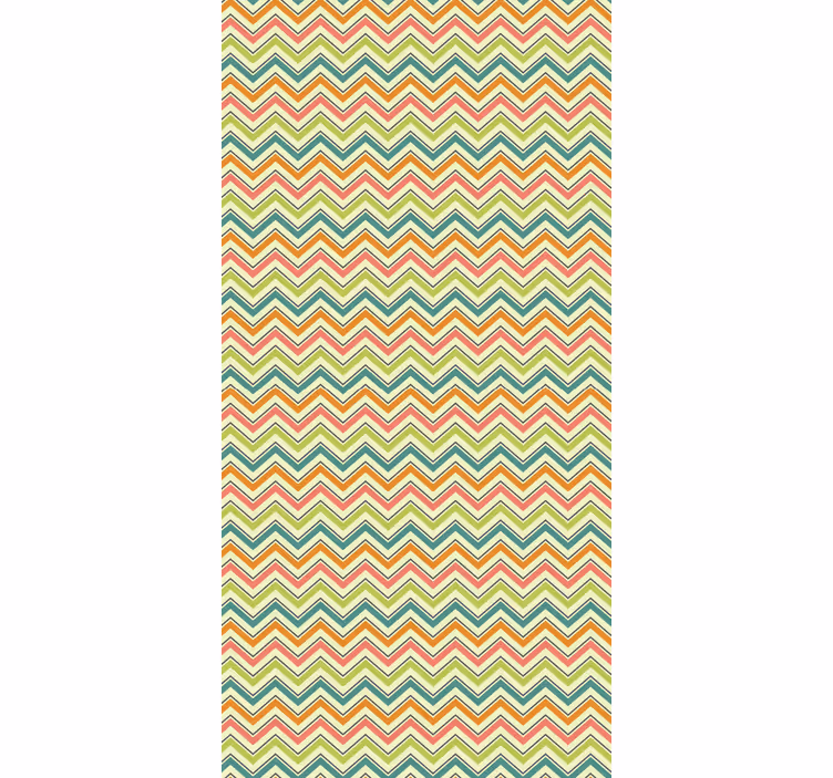 Papier peint formes géométriques chevrons zigzag - TenStickers