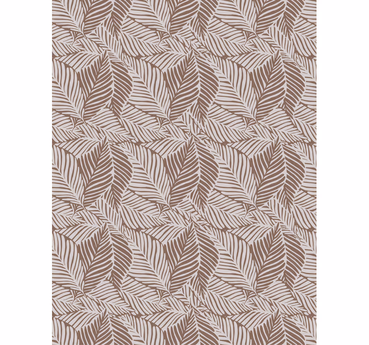 Papier peint nature feuilles en terre cuite - TenStickers