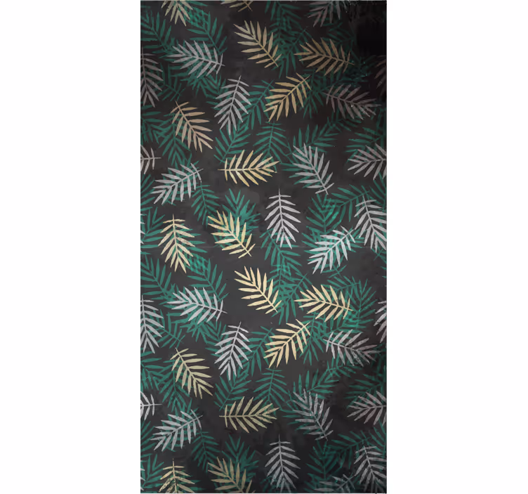 Papier peint nature motif feuillage tropical - TenStickers