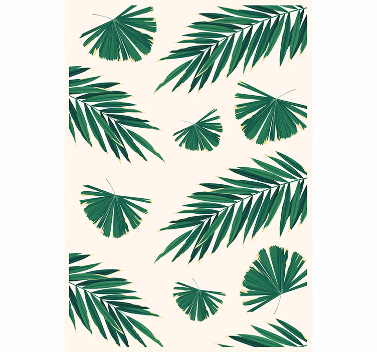 Papier peint nature feuilles vertes luxuriantes - TenStickers