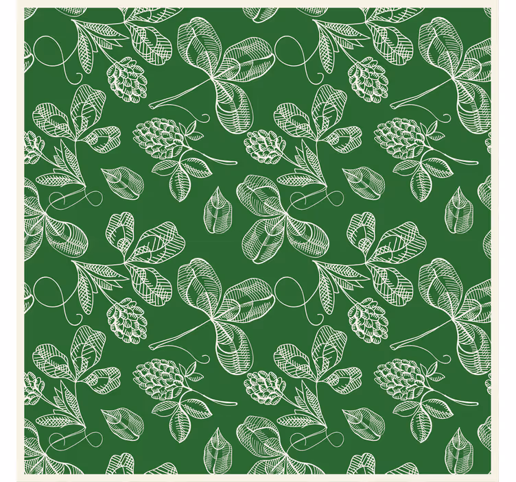 Papier peint nature motifs verts luxuriants - TenStickers