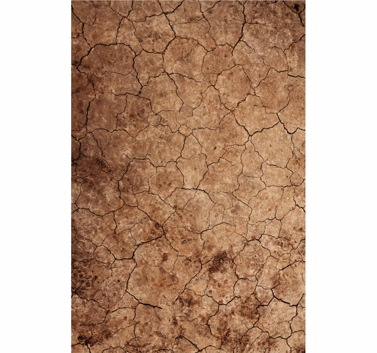 Papier peint autres textures effet érosion fissuré aride - TenStickers