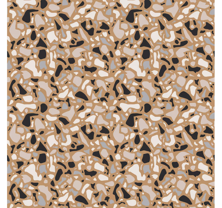 Papier peint autres textures terrazzo marron classique - TenStickers
