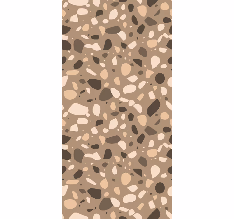 Papier peint autres textures terrazzo classique marron - TenStickers