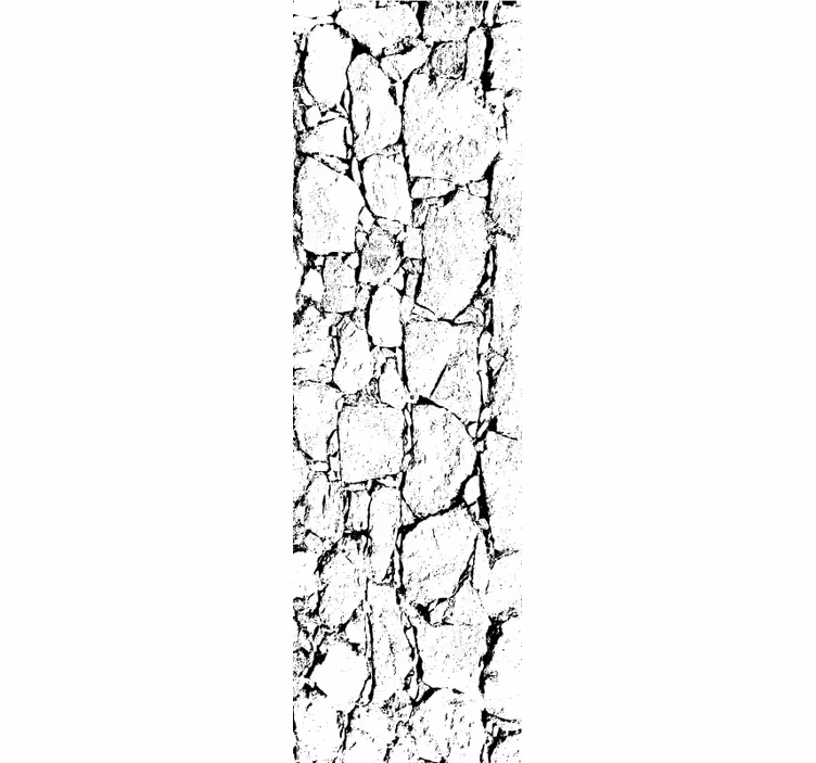 Papier peint marbre style gris fissuré - TenStickers