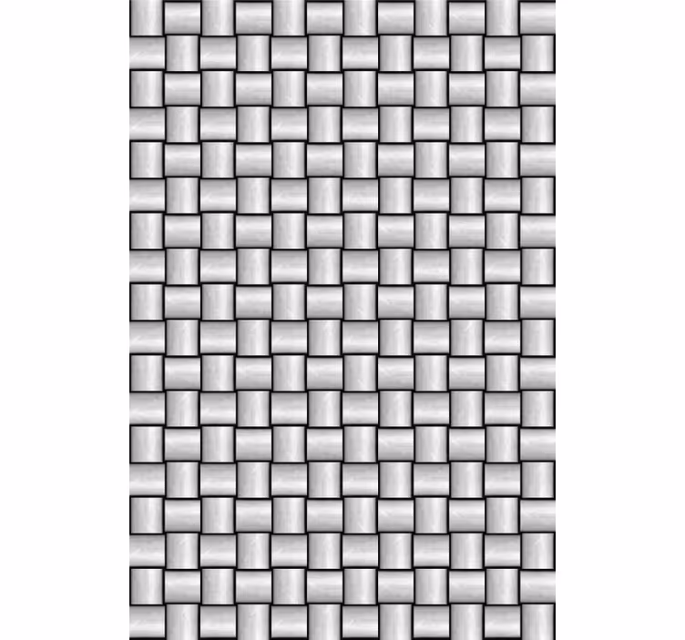 Papier peint marbre motif carrés gris - TenStickers