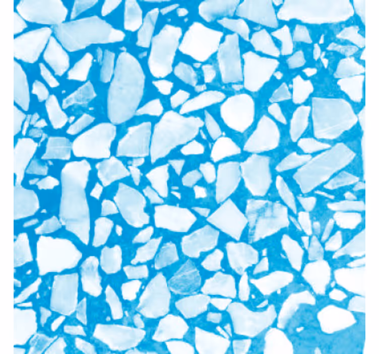 Papier peint pierre mosaïque azur chill - TenStickers