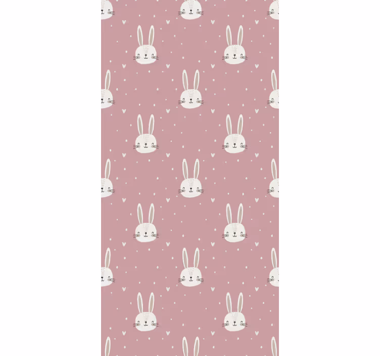 Papier peint chambre enfant motif "boho" rose - TenStickers