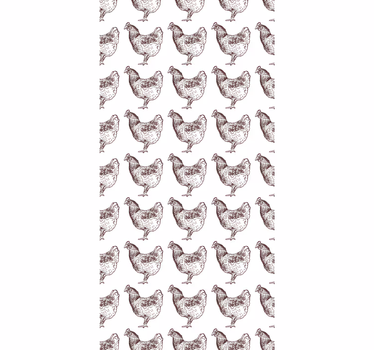 Papier peint chambre enfant design poulet original - TenStickers