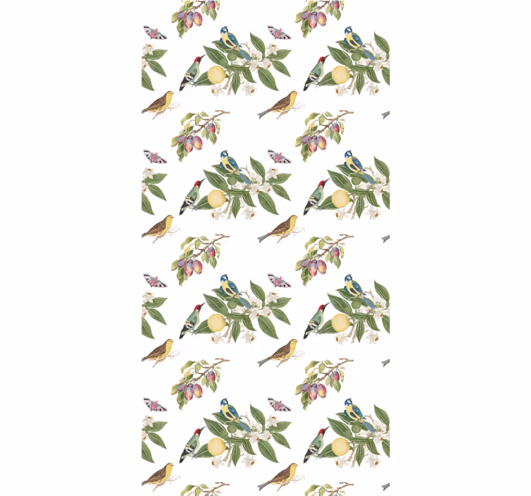 Papier peint chambre enfant voleurs de fruits dans la nature - TenStickers