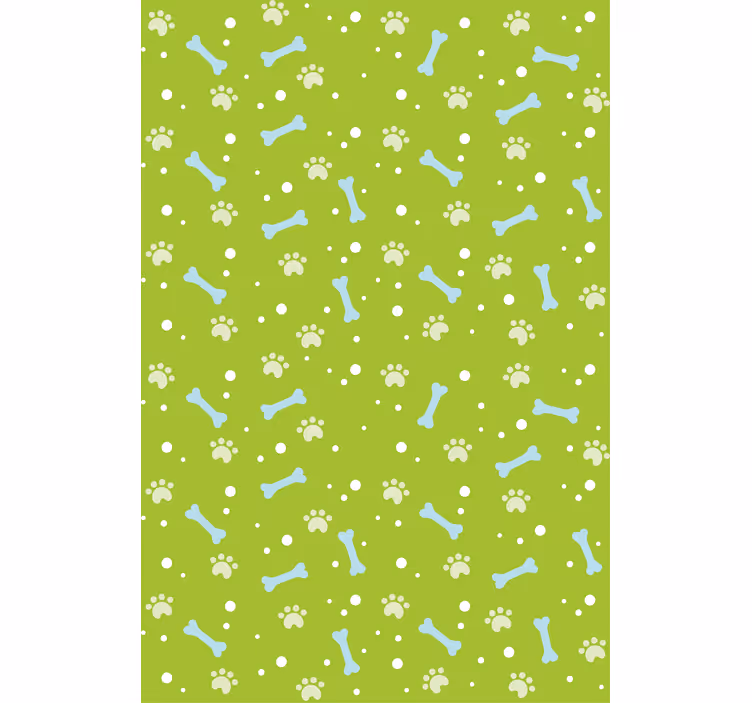 Papier peint chambre enfant motif empreintes de pattes - TenStickers
