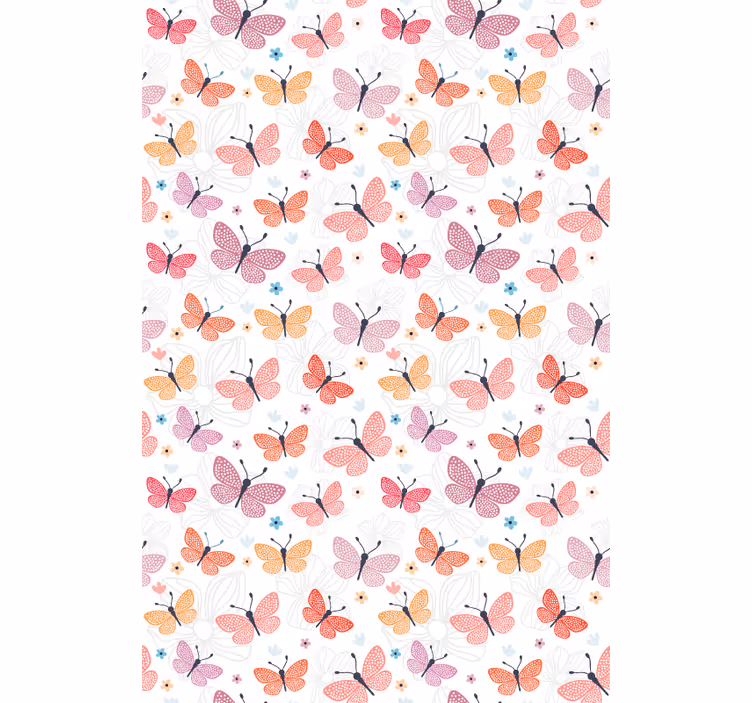 Papier peint papillons en vol - TenStickers