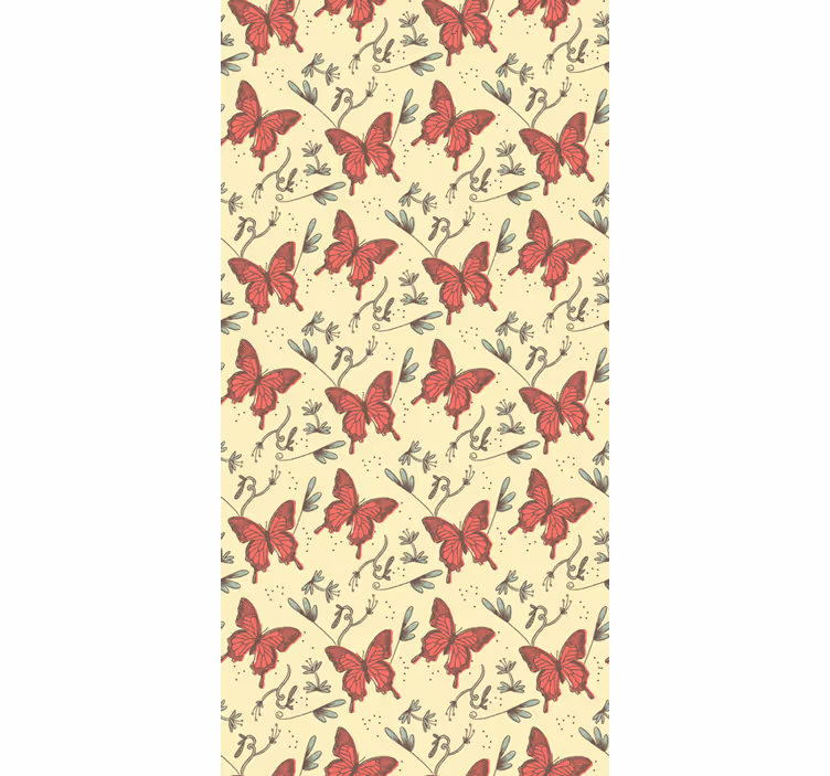 Papier peint papillons vintage - TenStickers
