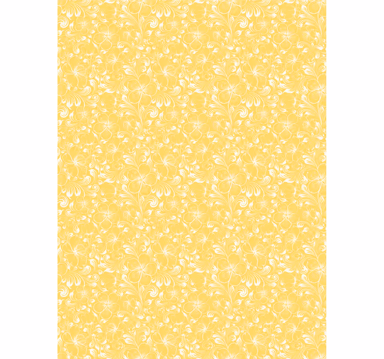 Papier peint couloir motif jaune délicat - TenStickers