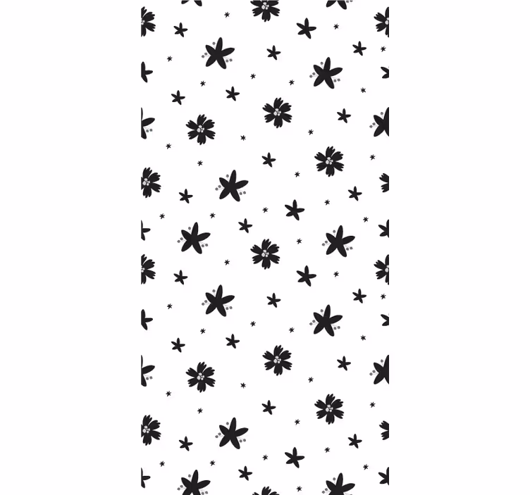 Papier peint couloir design noir et blanc - TenStickers