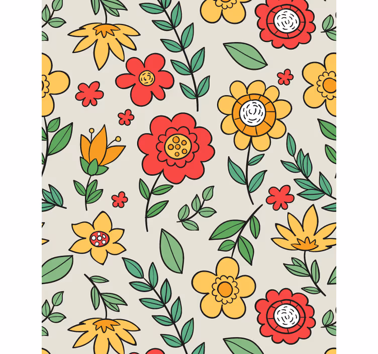 Papier peint couloir motif coloré et vif - TenStickers