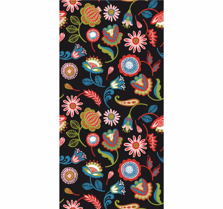 Papier peint couloir motifs botaniques gracieux - TenStickers