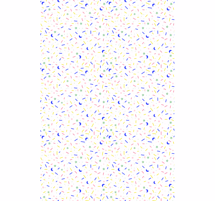 Papier peint scandinave motif de confettis colorés - TenStickers