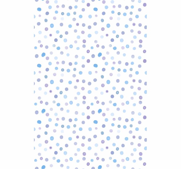 Papier peint motif bleu nuances à pois - TenStickers