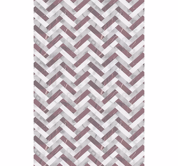 Papier peint motif chevrons marbrés - TenStickers