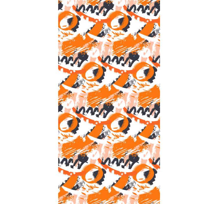 Papier peint motif circulaire abstrait - TenStickers