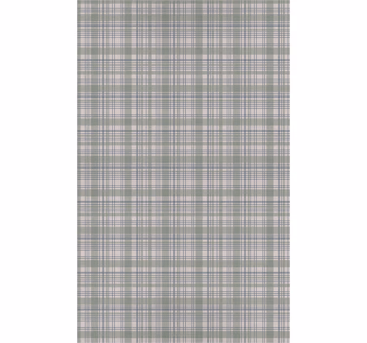 Papier peint classique tartan vert - TenStickers