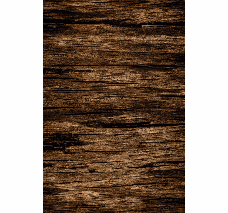 Papier peint rustique rayé marron foncé - TenStickers