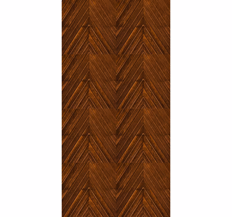 Papier peint rustique motif bois en chevrons - TenStickers