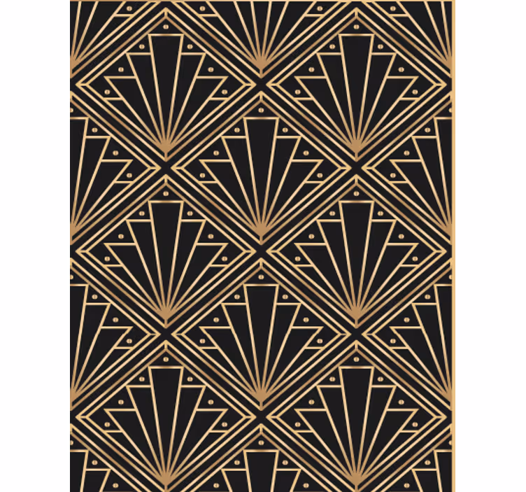 Papier peint salon motif art déco - TenStickers