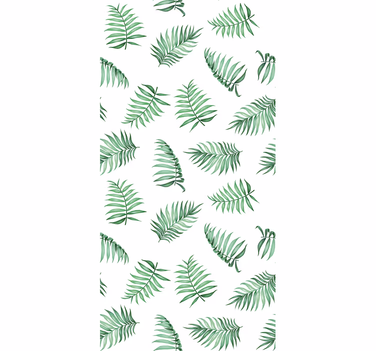 Papier peint arbres feuilles de palmier vertes - TenStickers