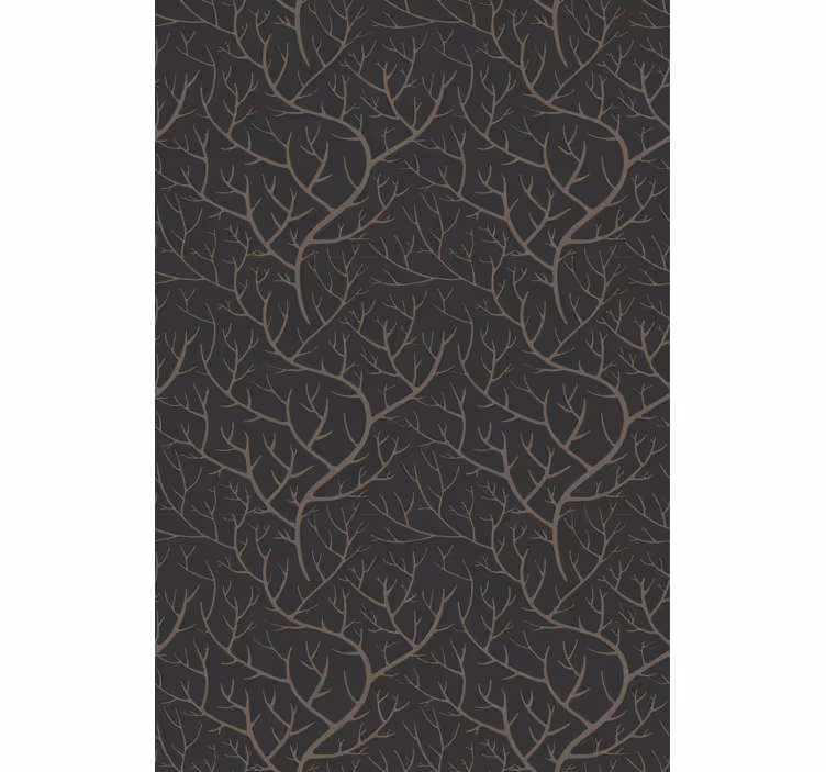 Papier peint arbres forêt nocturne scandinave - TenStickers