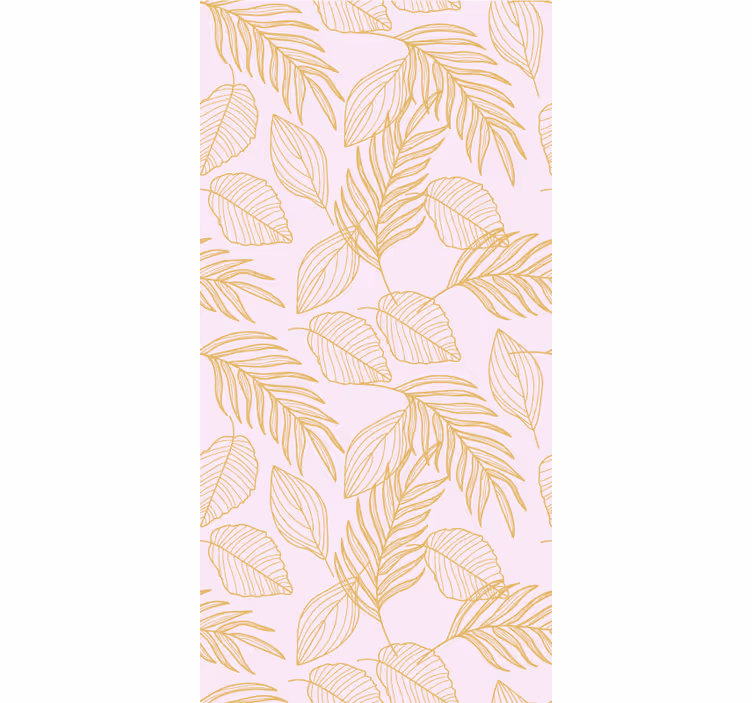 Papier peint salon motif feuilles élégantes - TenStickers