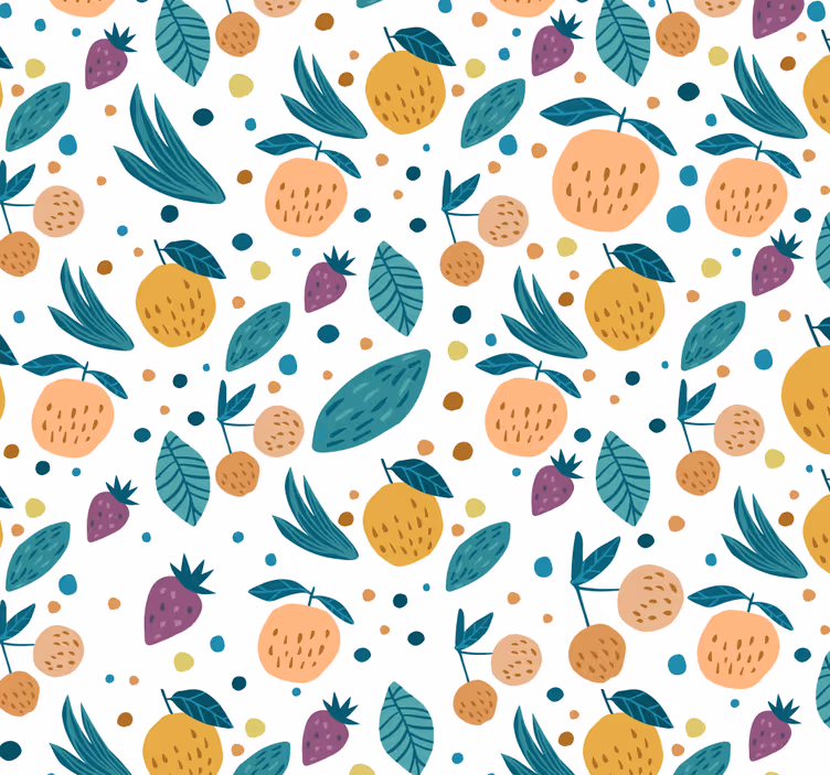 Papier peint cuisine saveurs de fruits - TenStickers