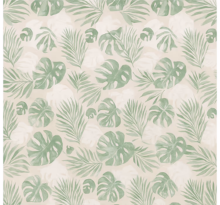 Papier peint cuisine feuilles botaniques tropicales - TenStickers