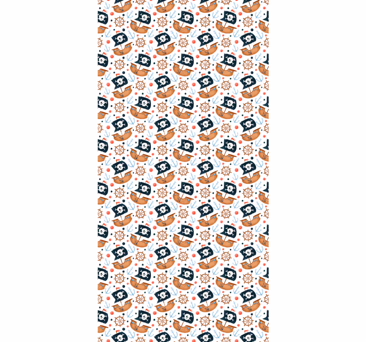 Papier peint moderne motif de pirates en cartoon - TenStickers
