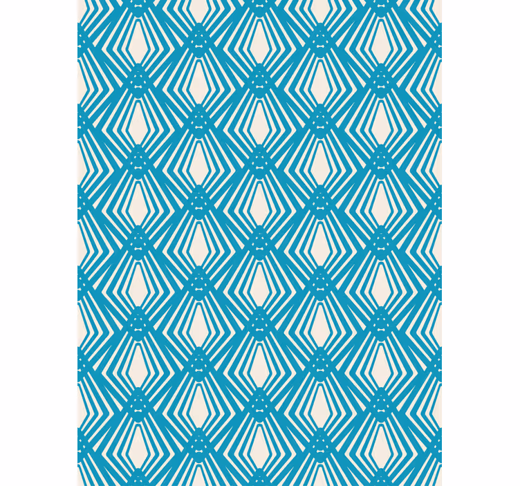 Papier peint moderne design minimaliste bleu abstrait - TenStickers