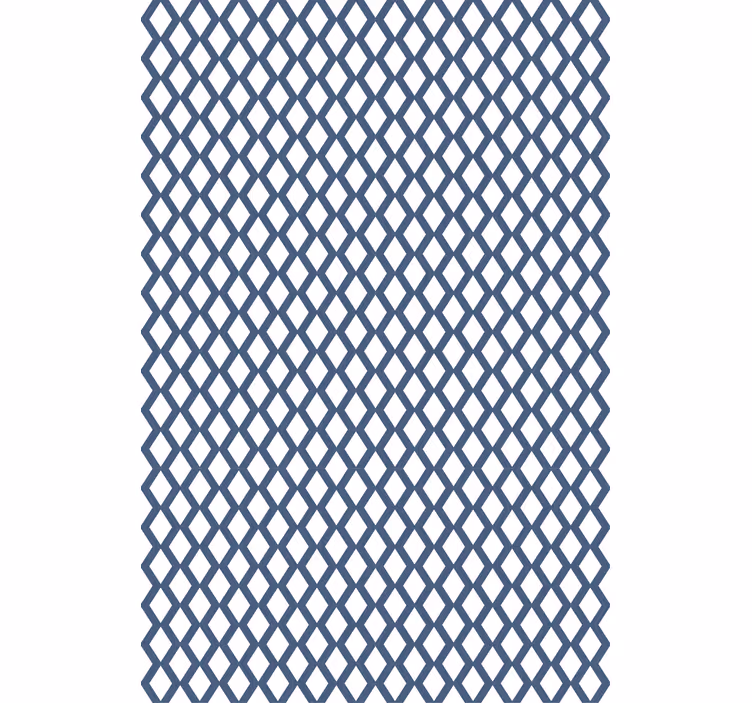 Papier peint moderne motif losanges style hampton - TenStickers