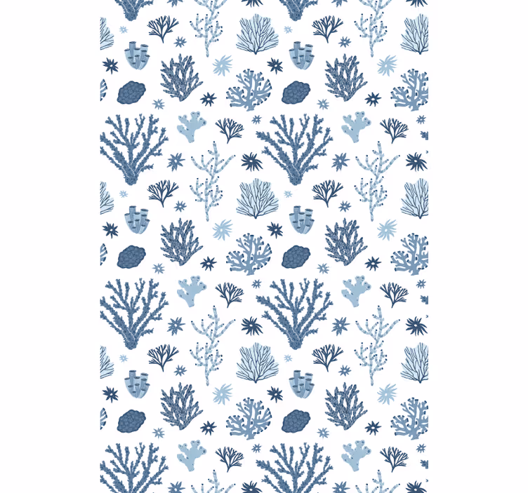 Papier peint moderne coraux modernes style hampton - TenStickers