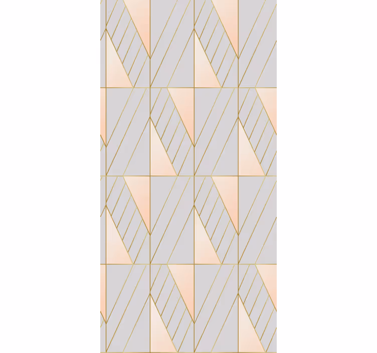 Papier peint moderne lignes géométriques imprimées - TenStickers