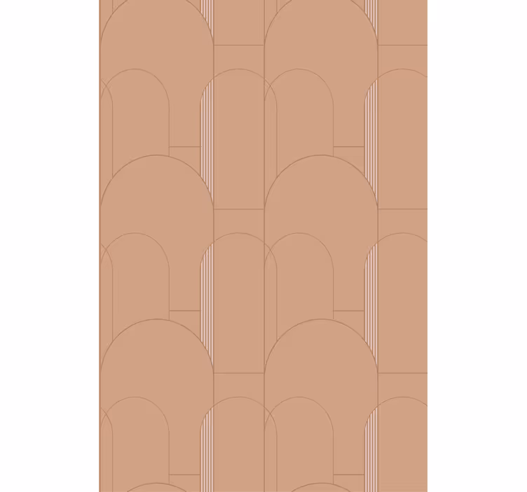 Papier peint moderne design de courbes géométriques - TenStickers