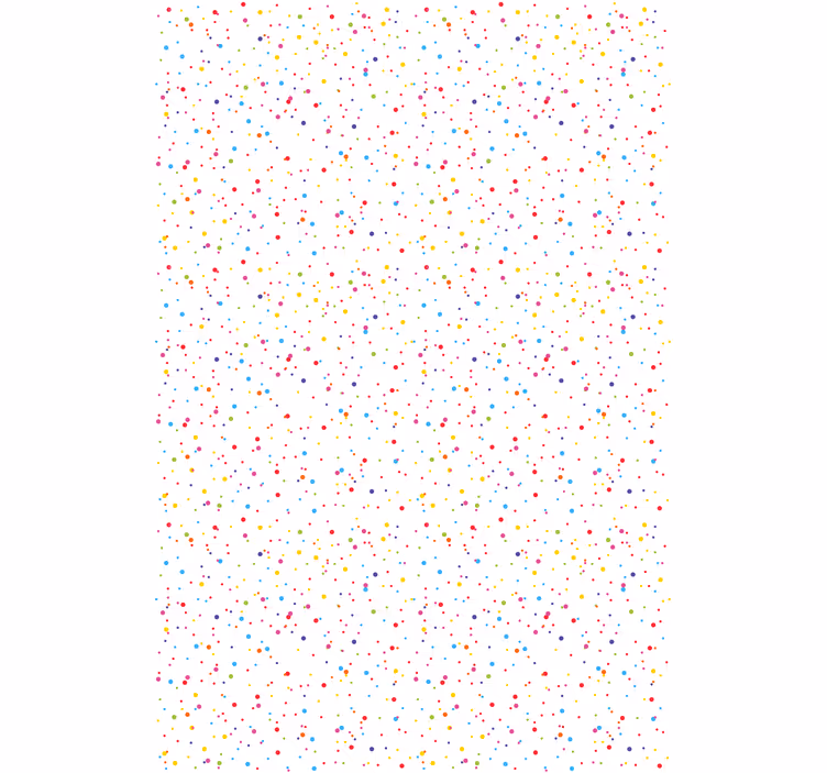 Papier peint moderne motif à pois vibrants - TenStickers